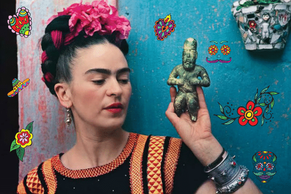 Frida Kahlo ihletésű alkotások, díszek, játékok
